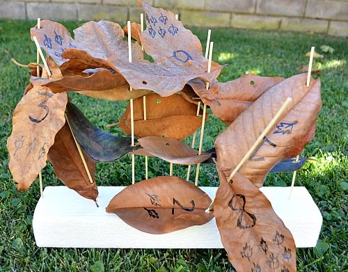 leaves-sculptures-math-activities-for-kids