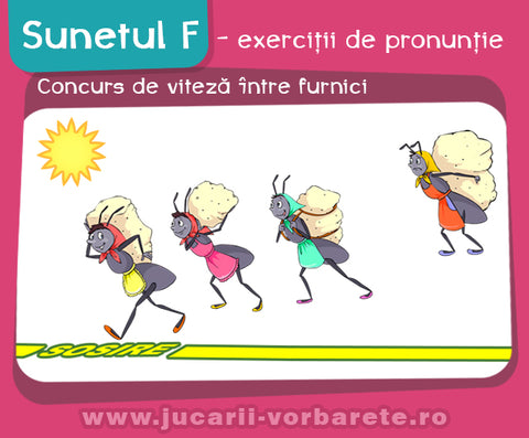 Sunetul F - exercitii de pronuntie