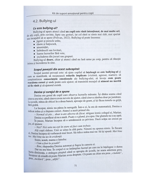 Kit de suport emotional pentru copii