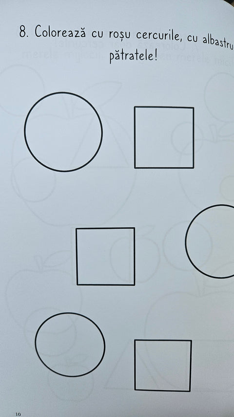 Invatam impreuna: forme, marimi, culori, orientare in timp si spatiu