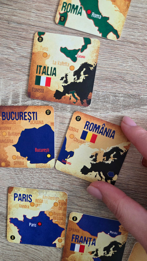 Joc de memorie educativ - Capitale Europene. Smart Memo