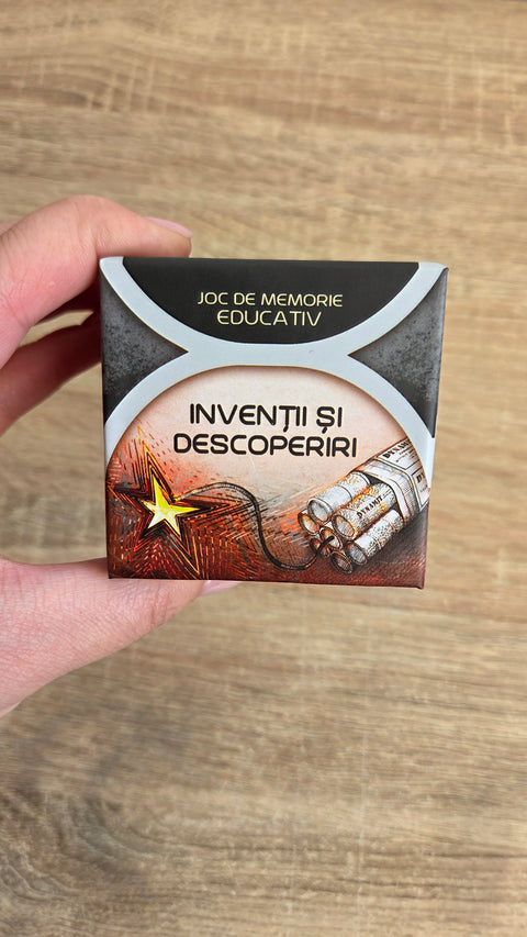 Joc de memorie educativ - Inventii si descoperiri. Smart Memo