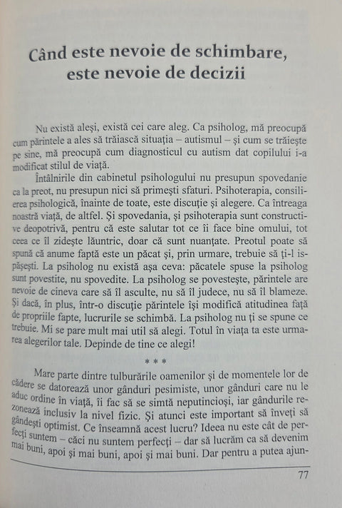 Autismul nu este marginea prapastiei - In scurta terapie cu atitudine
