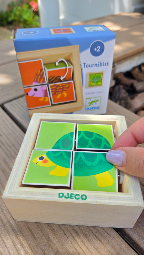Puzzle forme rotative Tournibist. Djeco