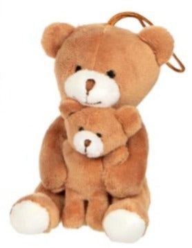 Mama urs cu puiul ei. Goki - maro deschis