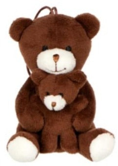 Mama urs cu puiul ei. Goki - maro inchis