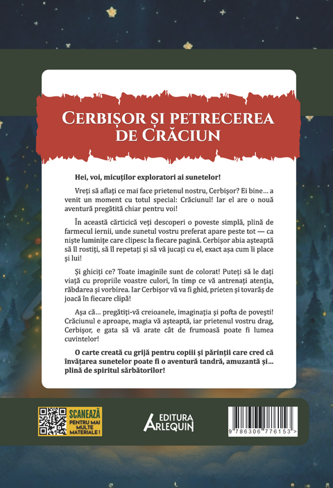 Cerbisor si petrecerea de Craciun – poveste logopedica + Scrisoare pentru Mos Craciun