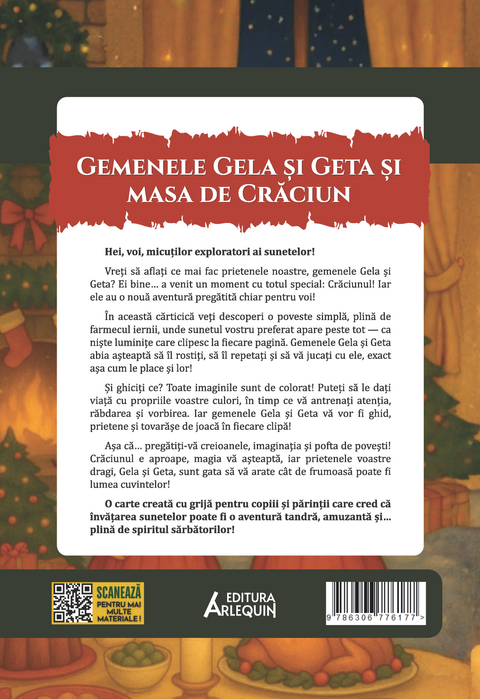 Gemenele Gela si Geta si masa de Craciun – poveste logopedica + Scrisoare pentru Mos Craciun