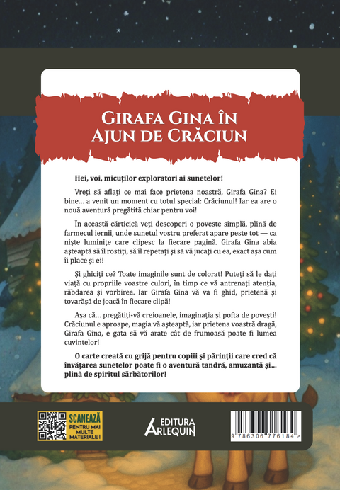 Girafa Gina in Ajun de Craciun – poveste logopedica + Scrisoare pentru Mos Craciun