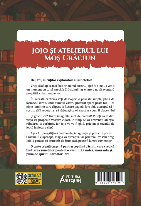 Jojo si atelierul lui Mos Craciun – poveste logopedica + Scrisoare pentru Mos Craciun
