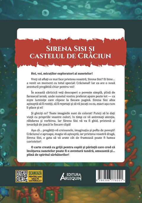 Sirena Sisi si castelul de Craciun – poveste logopedica + Scrisoare pentru Mos Craciun