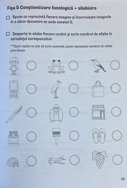 Fise logopedice pentru consolidarea limbajului
