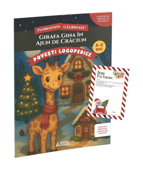 Girafa Gina in Ajun de Craciun – poveste logopedica + Scrisoare pentru Mos Craciun