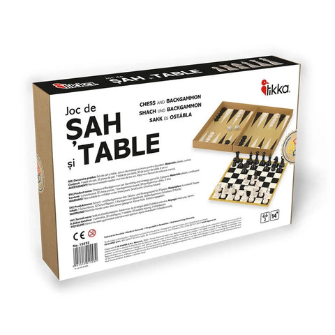 Joc Sah si Table, dimensiuni oficiale de concurs, rege 8.75 cm - TIKKA