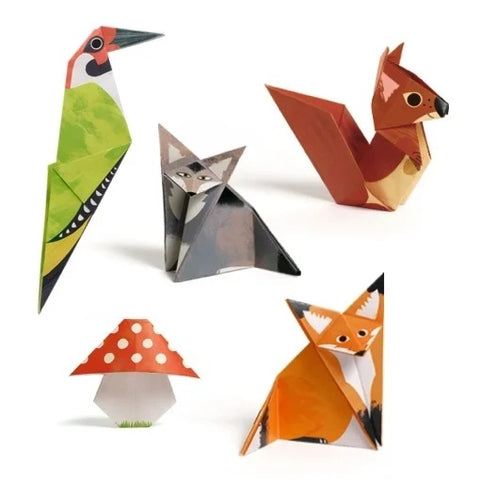Joc creativ origami Animalele padurii, Djeco