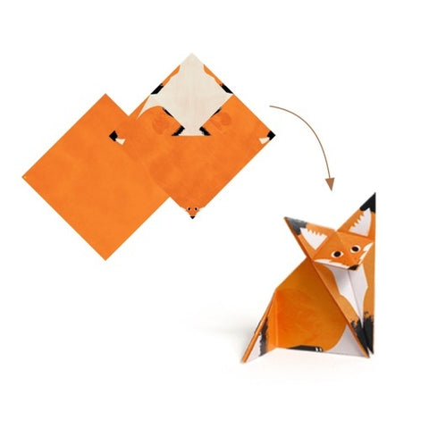 Joc creativ origami Animalele padurii, Djeco