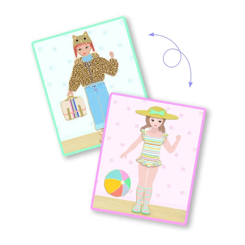 Joc educativ cu magnet de imbracat personaje, Djeco