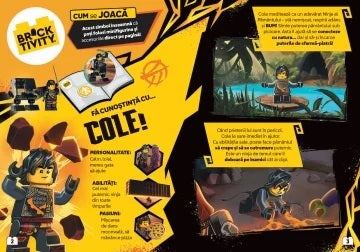LEGO Bricktivity Ninjago - Cole si Robotul in misiune. Jocuri, activitati si povesti