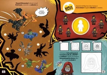 LEGO Bricktivity Ninjago - Cole si Robotul in misiune. Jocuri, activitati si povesti