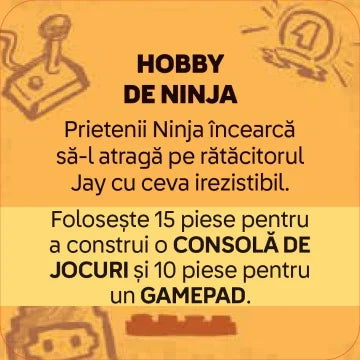 LEGO RECREATE NINJAGO –Jetoane cu activitati. Aventuri Ninja