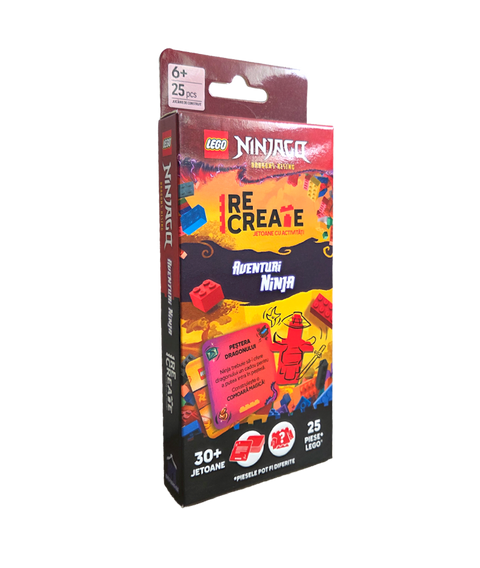 LEGO RECREATE NINJAGO –Jetoane cu activitati. Aventuri Ninja