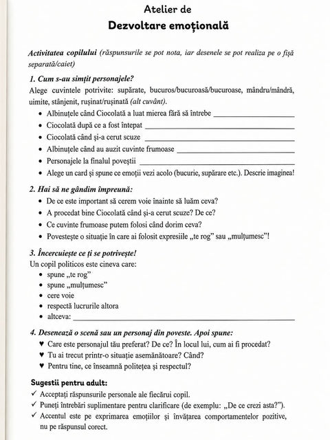 Lumea Povestilor cu Talc. Comunicare, dezvoltare emotionala si sociala