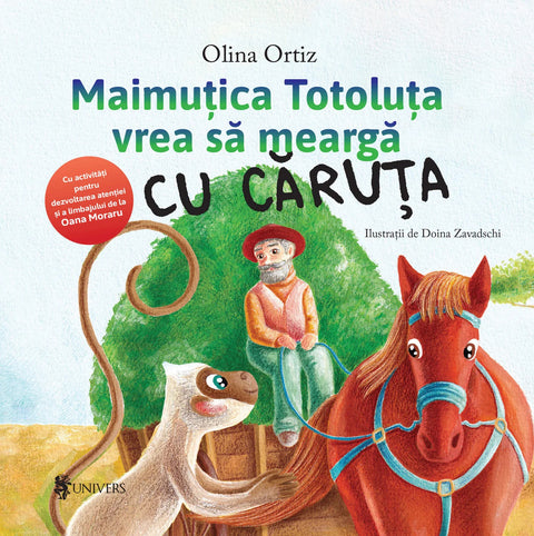 Maimutica Totoluta vrea să mearga cu caruta