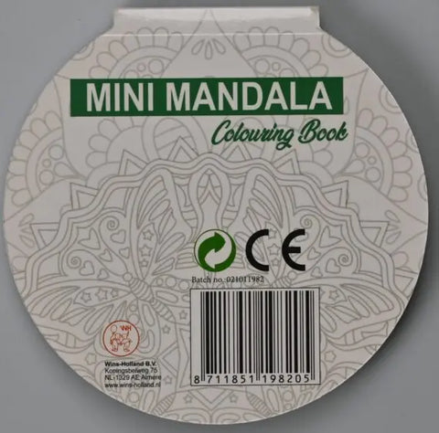 Mini Mandala de colorat rotunda verde