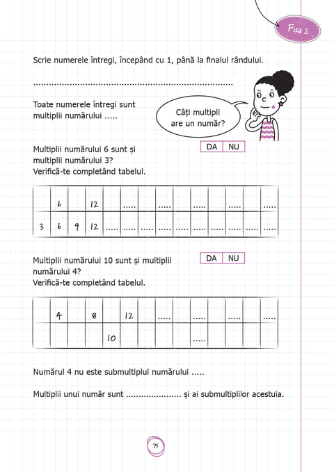 Multipli si divizori - Matematica pas cu pas