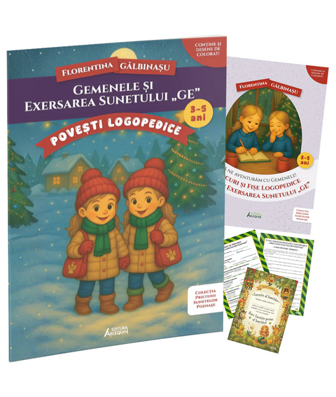 Pachet Gemenele si exersarea sunetului „GE”. Prietenii Sunetelor Poznase