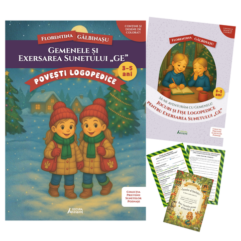 Pachet Gemenele si exersarea sunetului „GE”. Prietenii Sunetelor Poznase