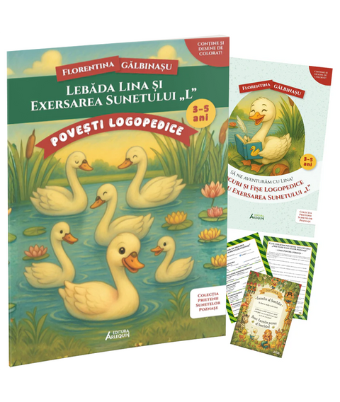 Pachet Lebada Lina si exersarea sunetului „L”. Prietenii Sunetelor Poznase