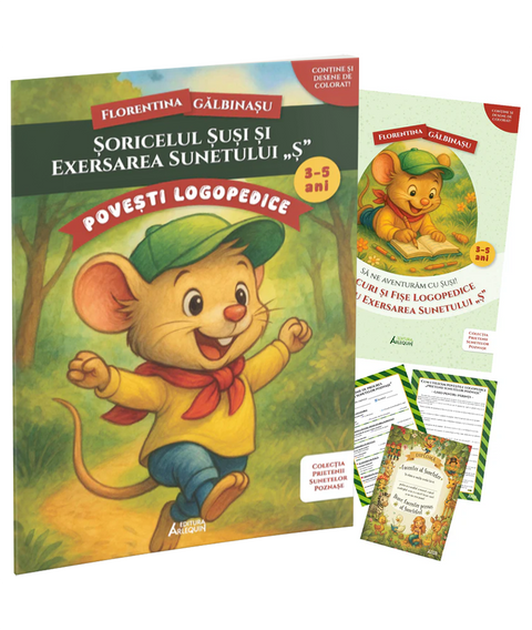 Pachet Soricelul Șuși si exersarea sunetului „Ș”. Prietenii Sunetelor Poznase