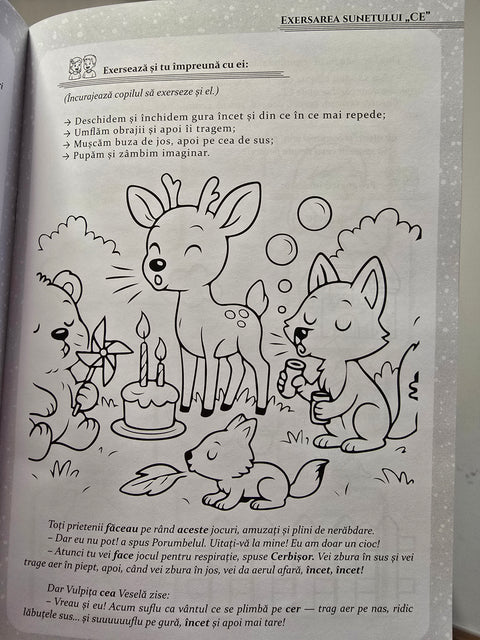 Pachet Cerbisor si exersarea sunetului „CE”. Prietenii Sunetelor Poznase