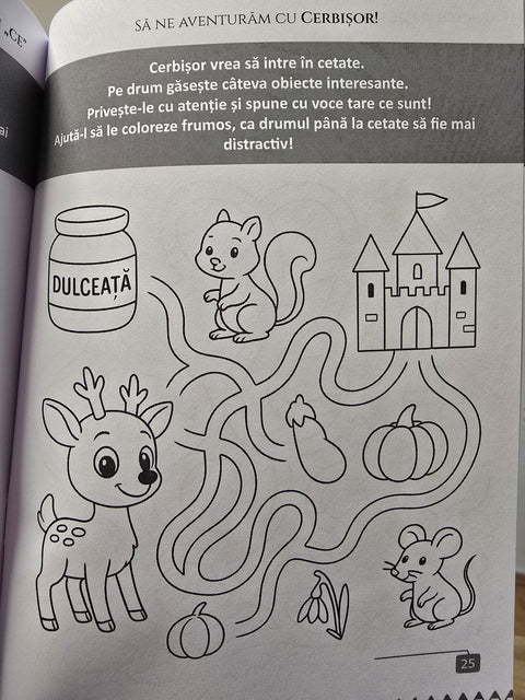 Pachet Cerbisor si exersarea sunetului „CE”. Prietenii Sunetelor Poznase