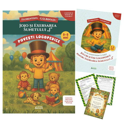 Pachet Jojo si exersarea sunetului „J”. Prietenii Sunetelor Poznase