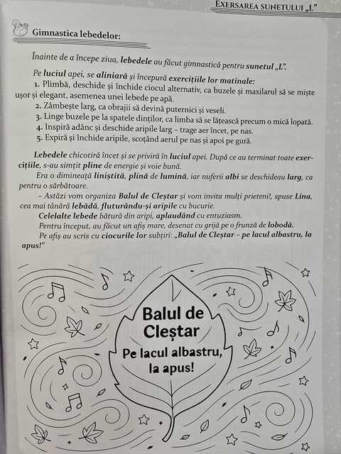 Pachet Lebada Lina si exersarea sunetului „L”. Prietenii Sunetelor Poznase