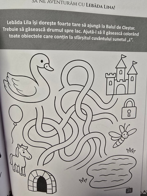 Pachet Lebada Lina si exersarea sunetului „L”. Prietenii Sunetelor Poznase