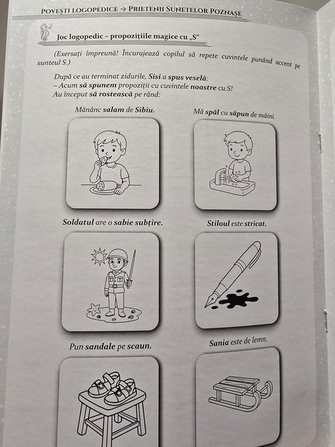Pachet Sirena Sisi si exersarea sunetului „S”. Prietenii Sunetelor Poznase
