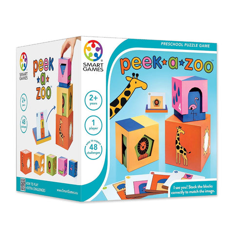 Smart Games - Peek - a - Zoo, joc de logica cu 48 de provocari