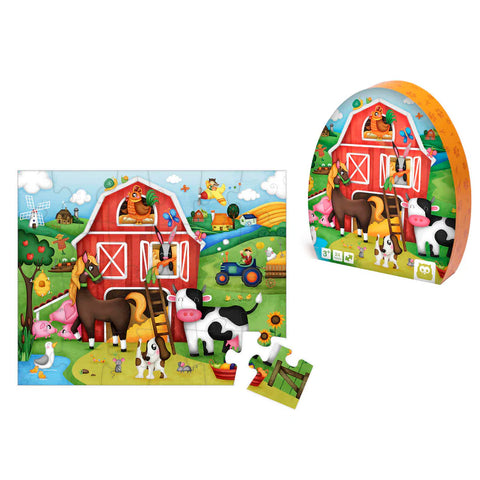 Puzzle educativ. Ferma
