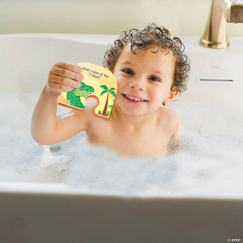 Puzzle de baie pentru bebelusi. Dinosaur Bath Puzzle