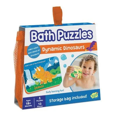 Puzzle de baie pentru bebelusi. Dinosaur Bath Puzzle