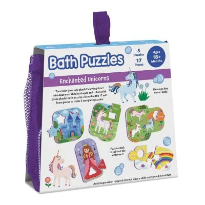 Puzzle de baie pentru bebelusi. Unicorns Bath Puzzle