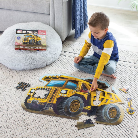 Puzzle de podea in forma de basculanta. Dump Truck Floor Puzzle