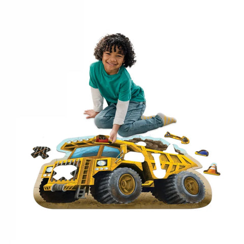 Puzzle de podea in forma de basculanta. Dump Truck Floor Puzzle