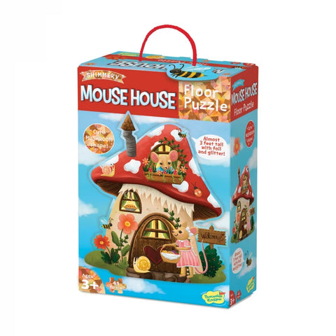 Puzzle de podea in forma de ciupercuta. Casuta soriceilor. Mouse house Floor Puzzle