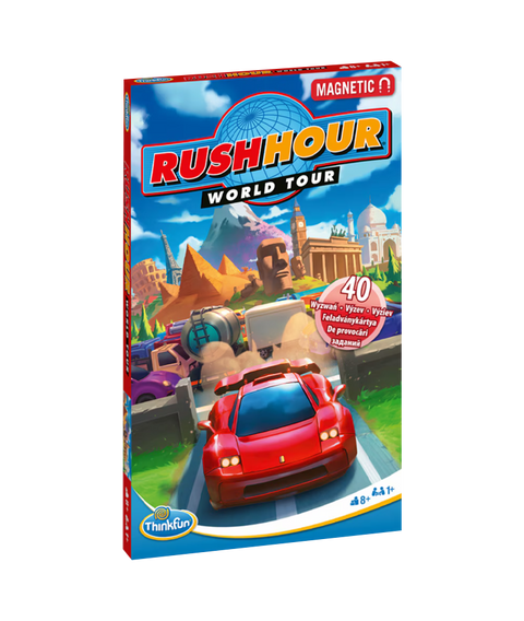 Thinkfun - Rush Hour World Tour, joc de logica magnetic, lb.romana