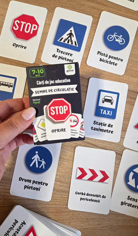 Semne de Circulatie. Carti de Joc Educative