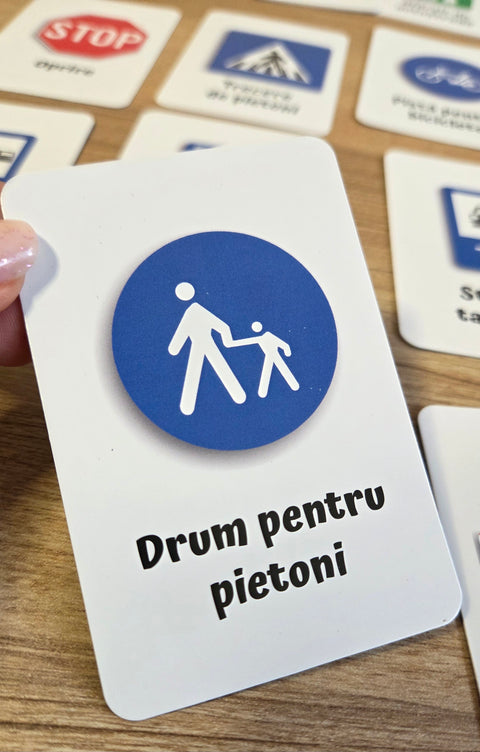 Semne de Circulatie. Carti de Joc Educative